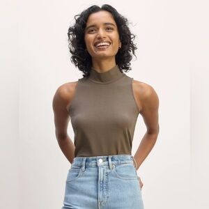 Everlane The Form Ribbed Mockneck Tank